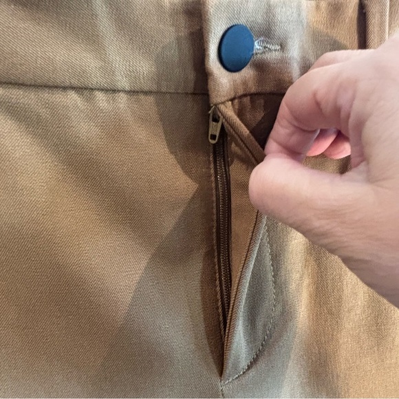 Banana Republic Sz 10 Tan Sloan Straight Washable Bi-Stretch Trouser Pants NEW - Picture 5 of 14
